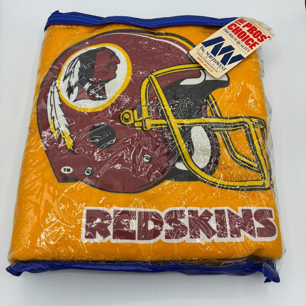 Vintage Washington Redskins NFL Throw Blanket NWT Northwest Company